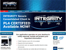 Tablet Screenshot of integrityglobalsecurity.com